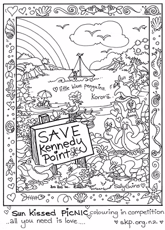 Save Kennedy Point drawing by Sally Ewins