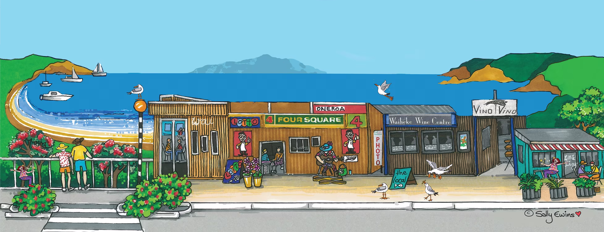 Oneroa Four Square artwork
