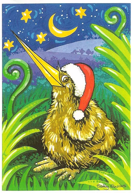 Kiwi Christmas Card